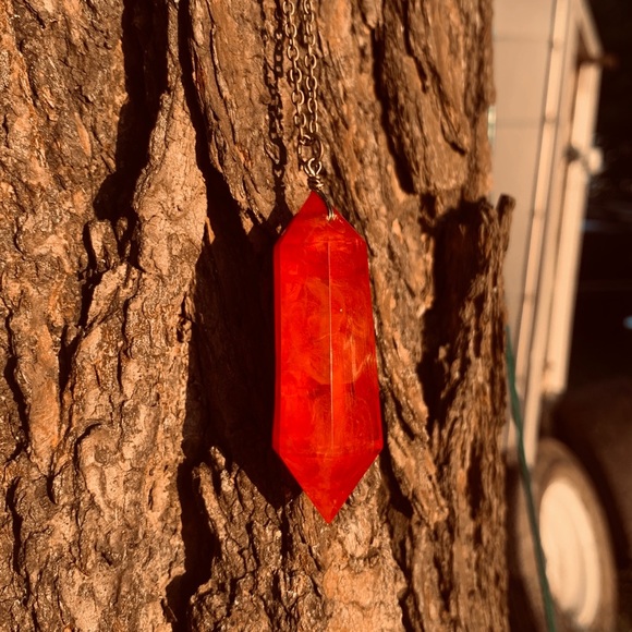 Handmade ✨ASH & EMBER Crystal Pendant - Picture 4 of 6